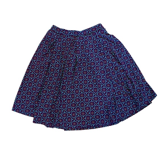 LulaRoe A Line‎ Skirt Purple Teal Yellow sz Small - Picture 1 of 3